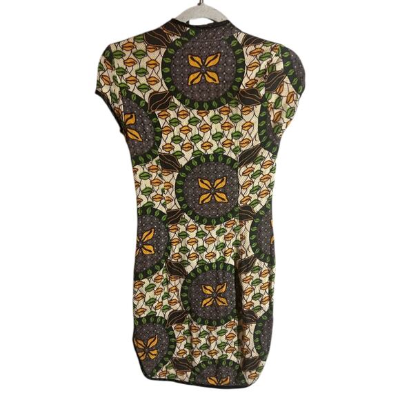 FARM Rio Green & Yellow Printed Mini Dress - Picture 2 of 15